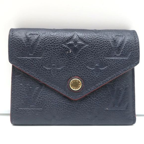 Louis Vuitton Victorine Wallet Navy Monogram Empreinte Leather - Picture 2 of 12